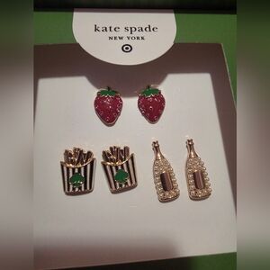 NEW Kate Spade x Target 3 Pair Earrings Set!